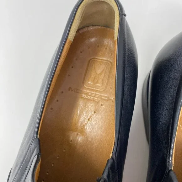 NEW moreschi leather slip on shoes
